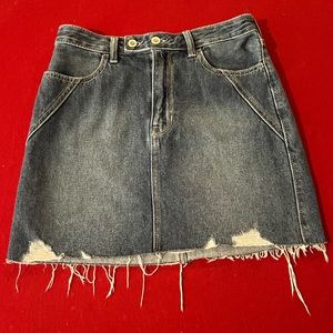 Hollister jean skirt